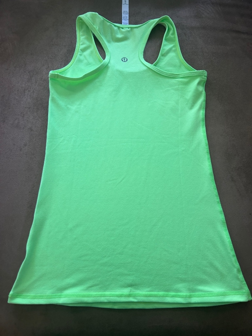 Lululemon Cool Racerback Tank Size 4 Neon Lime Green